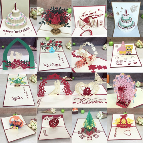 3D Pop Up Greeting Cards