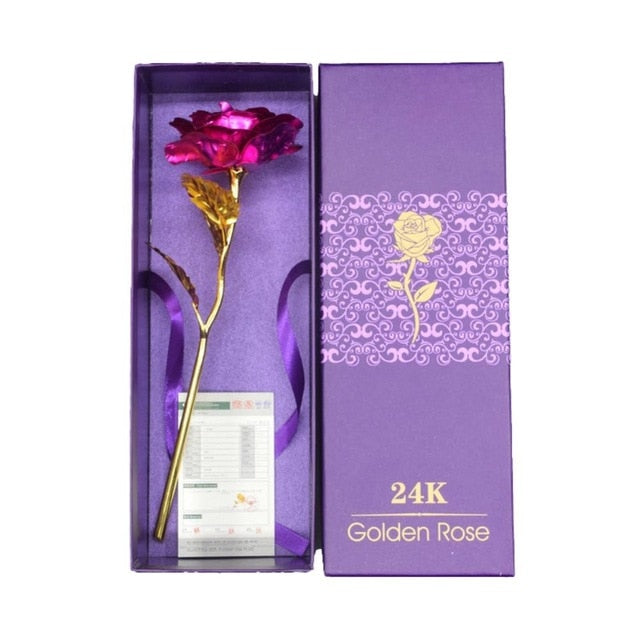 24K Gold Plated Rose