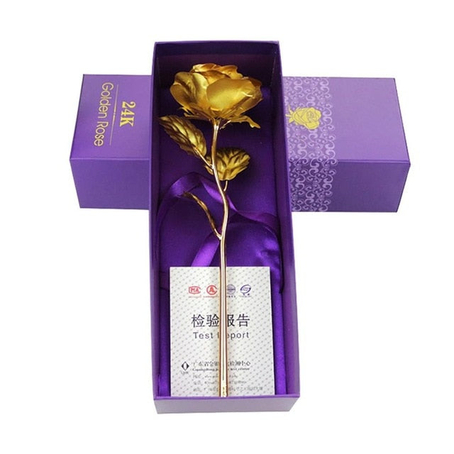 24K Gold Plated Rose
