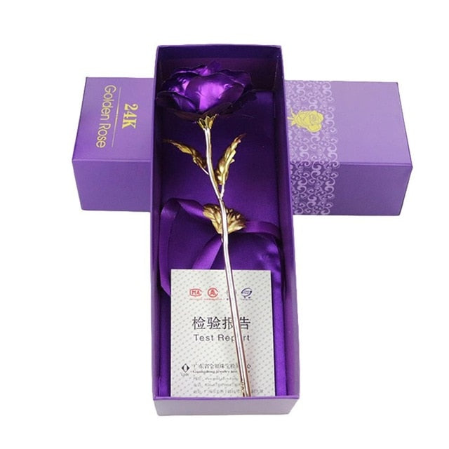 24K Gold Plated Rose