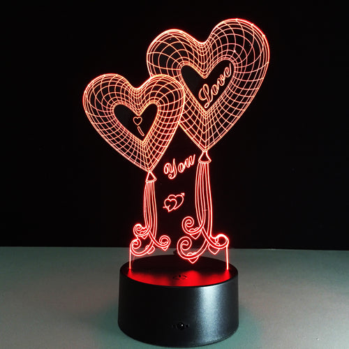 LED NightLight and Speaker I Love You