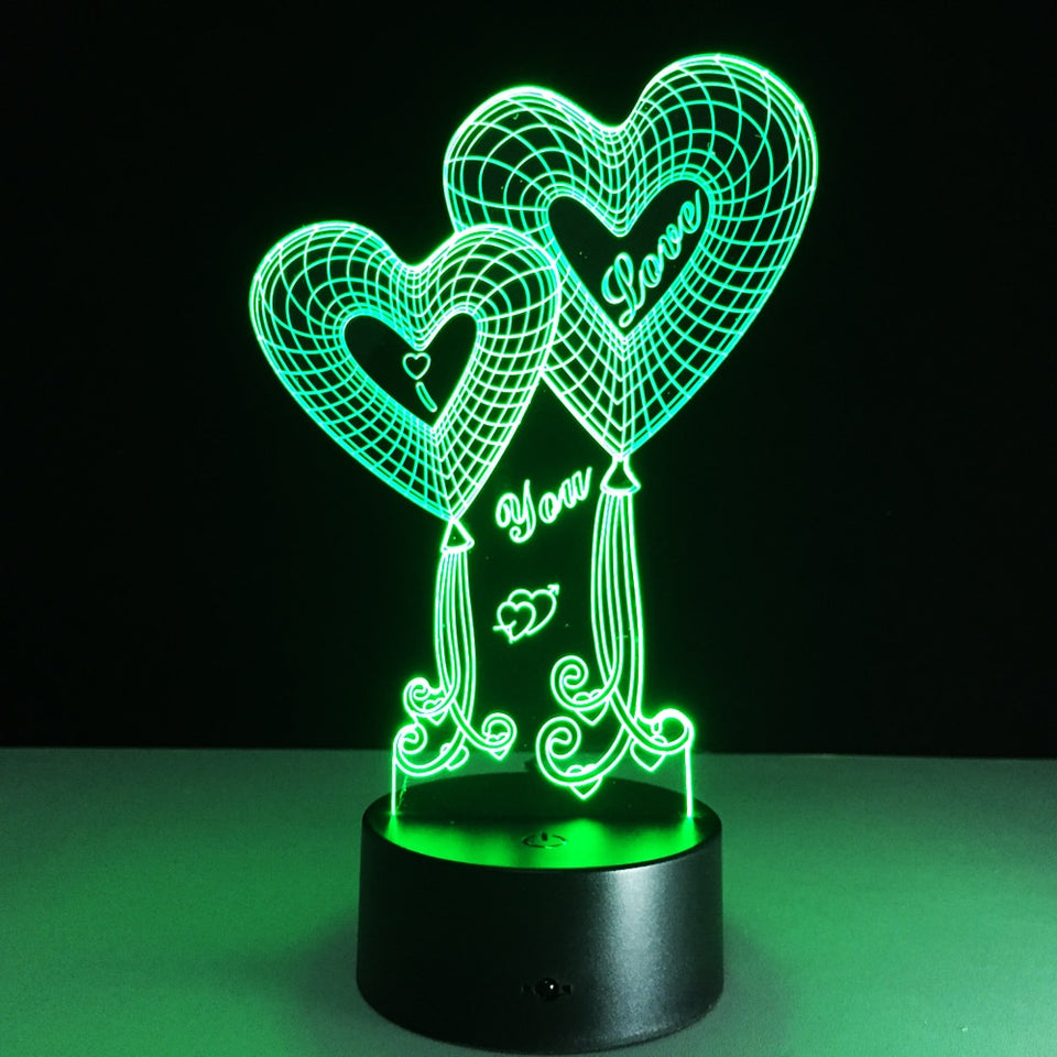 LED NightLight and Speaker I Love You