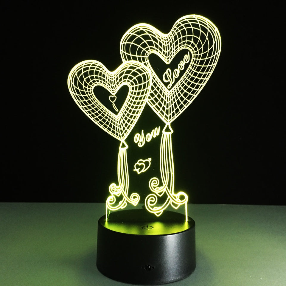 LED NightLight and Speaker I Love You