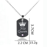 King and Queen Matching Necklace